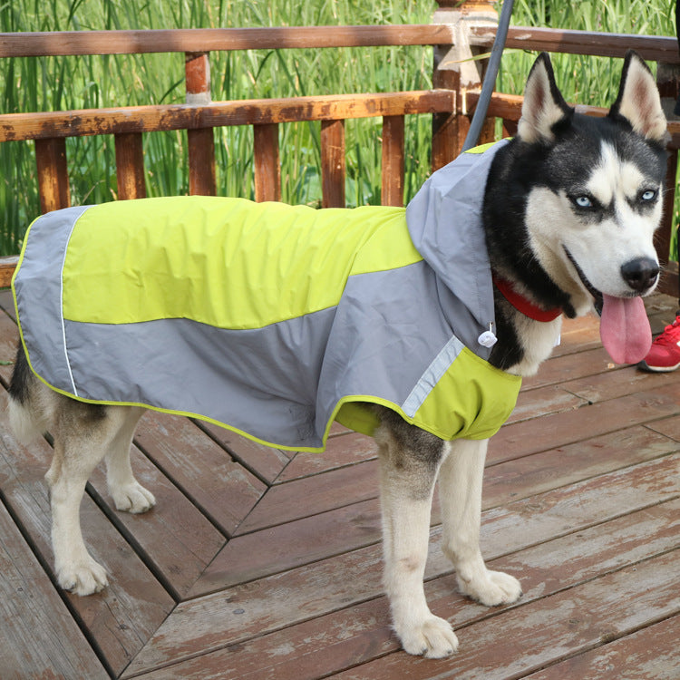Keep Your Pup Stylish and Dry with the Color Block Breathable Dog Jacket